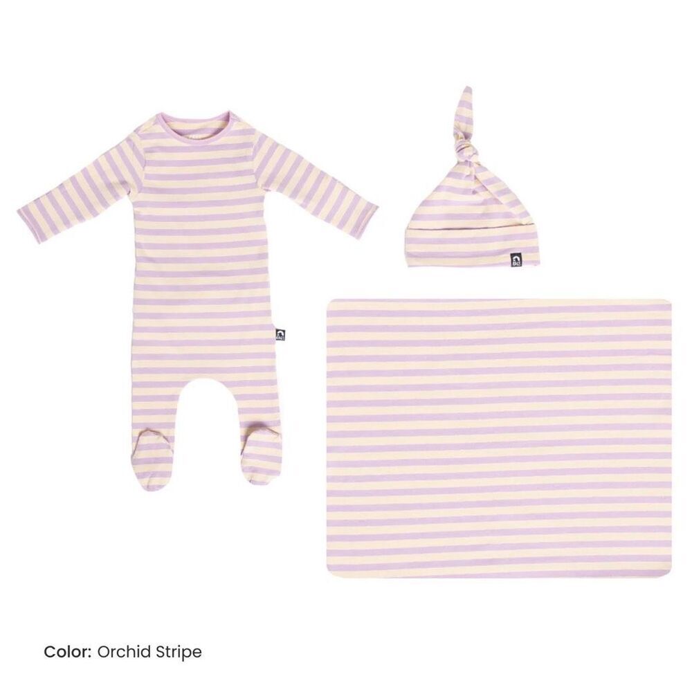 RAGS Newborn Gift Bundle Essentials Peekabooty™ Newborn Bundle - Orchid Stripe